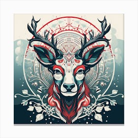 Deer Head 3 Canvas Print