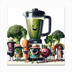 V8 Vegetable crew Canvas Print