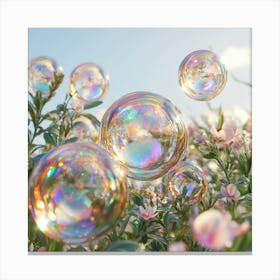 Bubbles In The Air Canvas Print