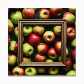 Apples In A Frame 2 Canvas Print