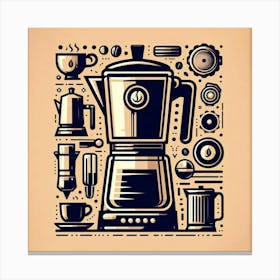 Coffee Maker 12 Canvas Print