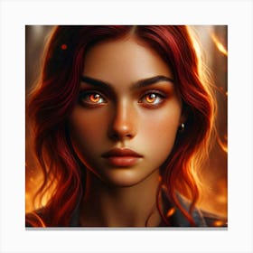 Talia Ashheart Closeup Portrait Canvas Print