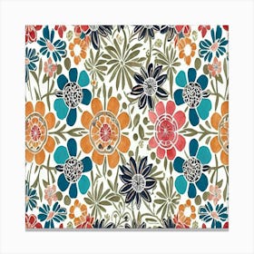 Floral Print Canvas Print