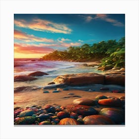 Sunset Beach Canvas Print