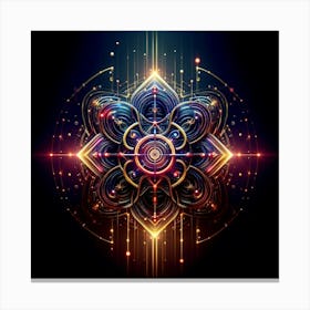 Abstract Psychedelic Design Canvas Print