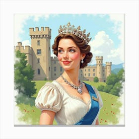 Graceful Young Queen 3 Canvas Print