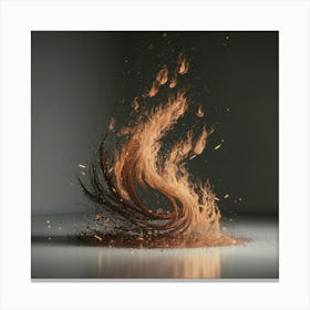 Flames Of Fire Canvas Print