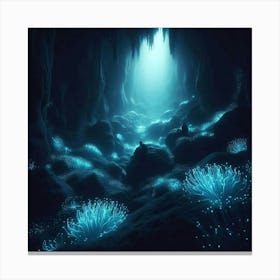 Underwater Cave Canvas Print