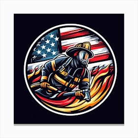 Firefighter Canvas Print