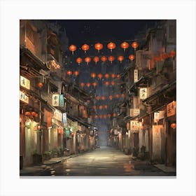 Chinese Alley Canvas Print