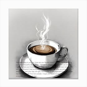 Cup Of Coffee Canvas Print