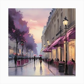 Paris At Dusk.3 Canvas Print