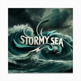 Stormy Sea 12 Canvas Print