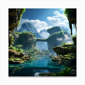 Fantasy Landscape Canvas Print