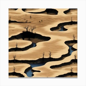 Desert Landscape Canvas Print