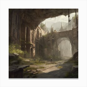 Ruins Of A City 10 Canvas Print