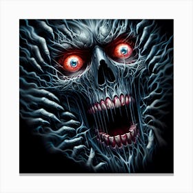 Satanic Skull Canvas Print