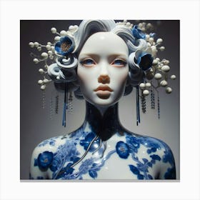 Chinese Porcelain Mannequin 1 Canvas Print