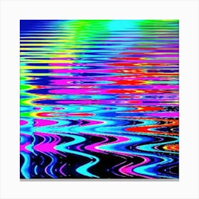 Psychedelic Water Canvas Print