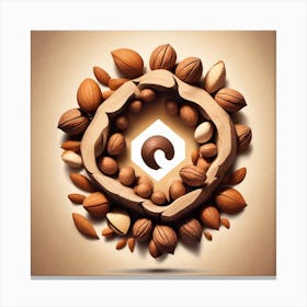 Almonds In A Circle 1 Canvas Print