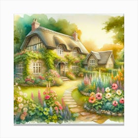 Cottage In The Countryside 1 Canvas Print