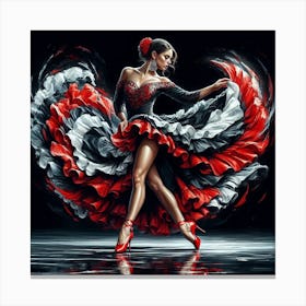 Flamenco Dancer Canvas Print