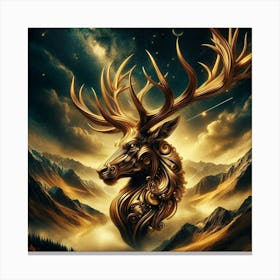 Deer Head 5 Canvas Print