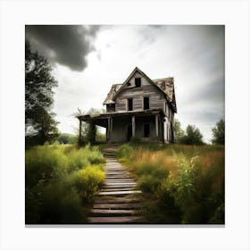 Haunted House 1 Canvas Print