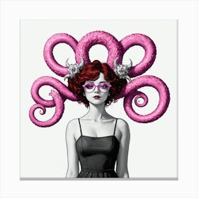 Octopus Girl Canvas Print