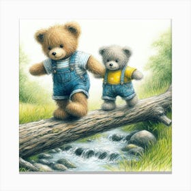 Teddy Bears 22 Canvas Print