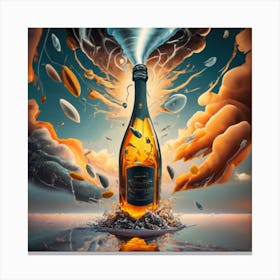 Champagne Bottle 3 Canvas Print