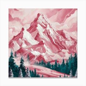 Pink And White Marble Mountain I Art Illustration Xfpsq73yq3g5rac6e5tk9a Ix545hf7tq2p3gscpltjtg Canvas Print