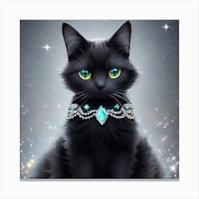 Black Cat 4 Canvas Print