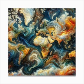 World Map 8 Canvas Print