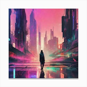 Futuristic City 233 Canvas Print