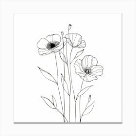 Poppies 66 Canvas Print