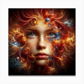 Fractal Girl 3 Canvas Print