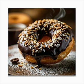 Donut With Sprinkles 1 Canvas Print