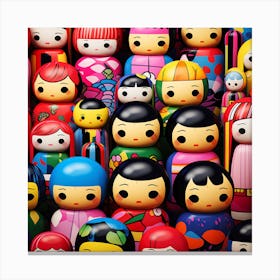 Asian Dolls 4 Canvas Print