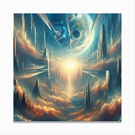 Space City Canvas Print