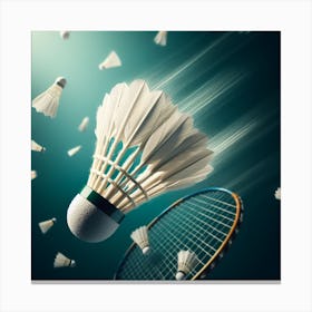 Badminton Rackets Canvas Print