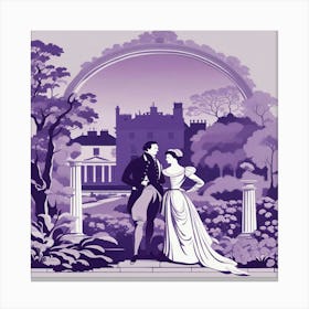 lavender whimsy, the couple Canvas Print