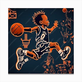 Basketball Player 3 Canvas Print