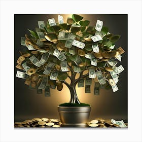 Money Tree 1 Canvas Print