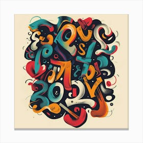 Lettering Canvas Print