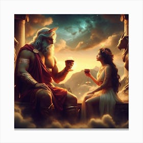 Athena and Zeus Canvas Print