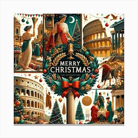 Christmas In Rome Canvas Print