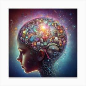 Child'S Head Canvas Print