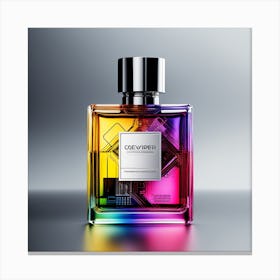 Rainbow Perfume Bottle Canvas Print