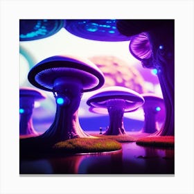 Mushroom Forest Canvas Print